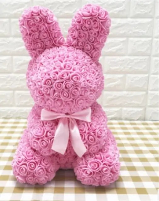 Flower Rose Bunny 40cm ohne Box (verschiedene Farben)
