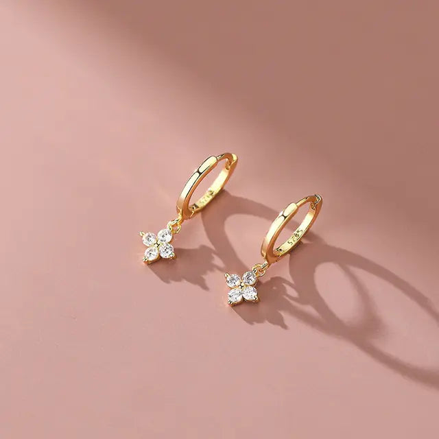 925 Silver Floral Sweet Earrings