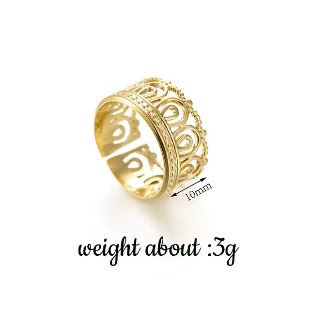 Gold Cocktail Ring (Universal Größe)
