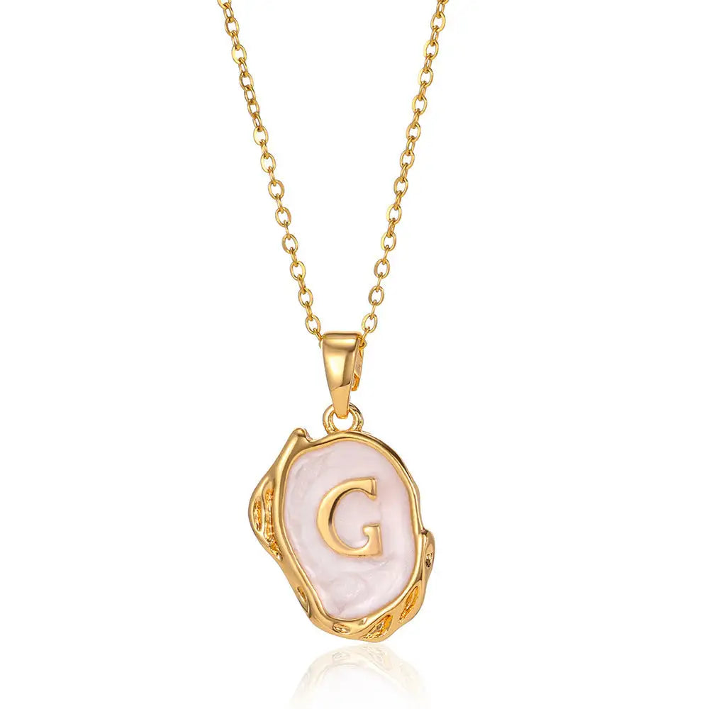 Letters Dimensional Necklace gold/platin