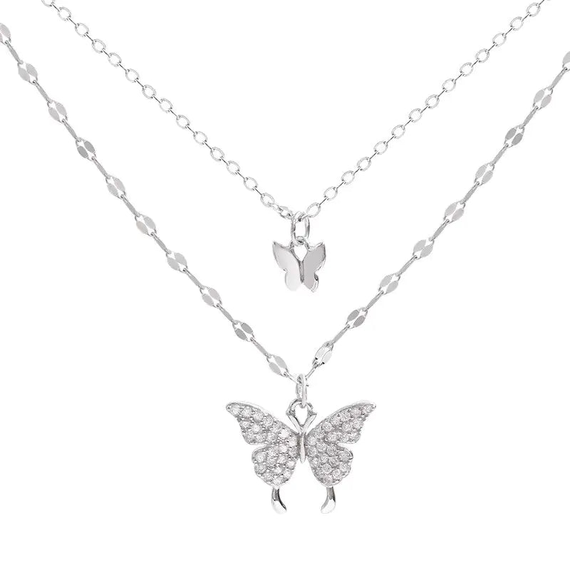 925er Silber Butterfly Necklace