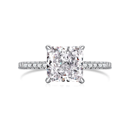 925er Silber Ice Flower Zircon Ring