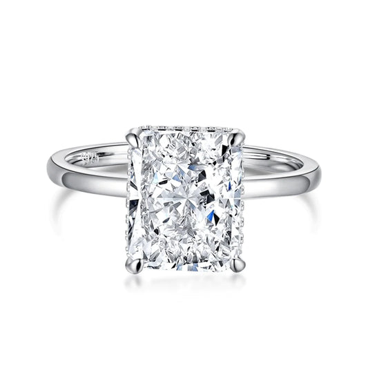 925er Silber Ice Flower Zircon Ring