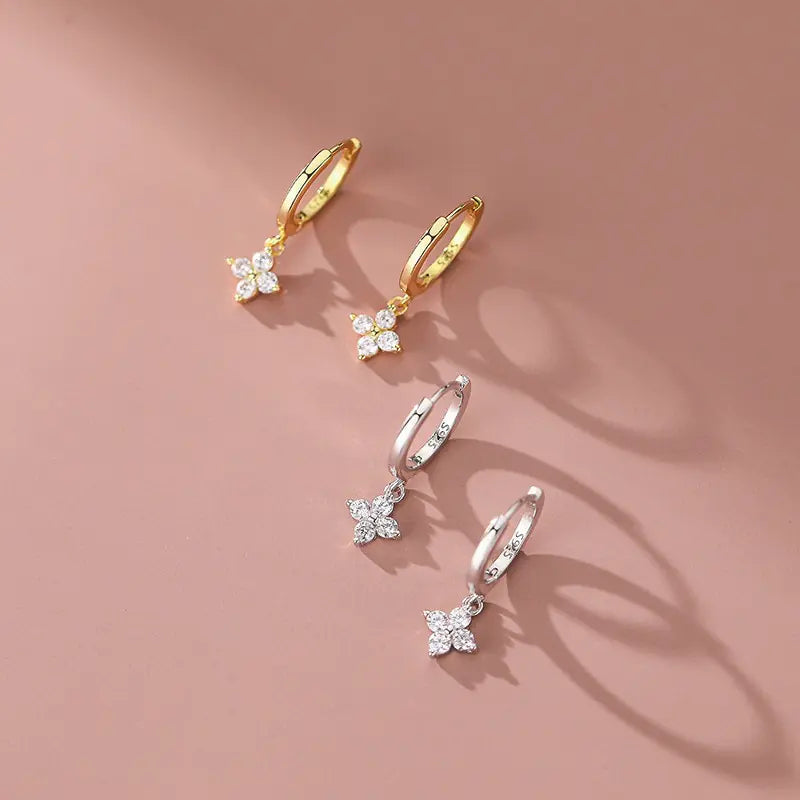 925 Silver Floral Sweet Earrings