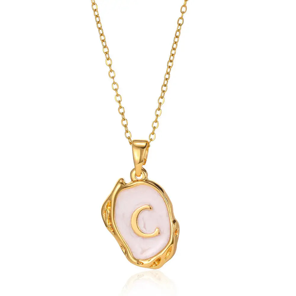 Letters Dimensional Necklace gold/platin