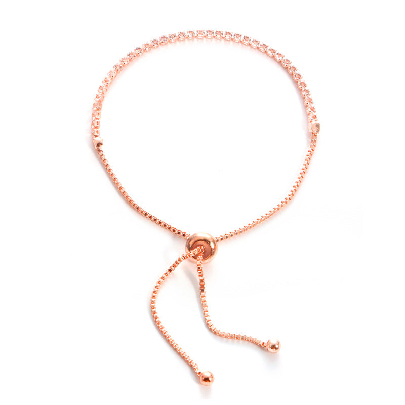 Zirkonia Bracelet gold/silber/rose 27cm