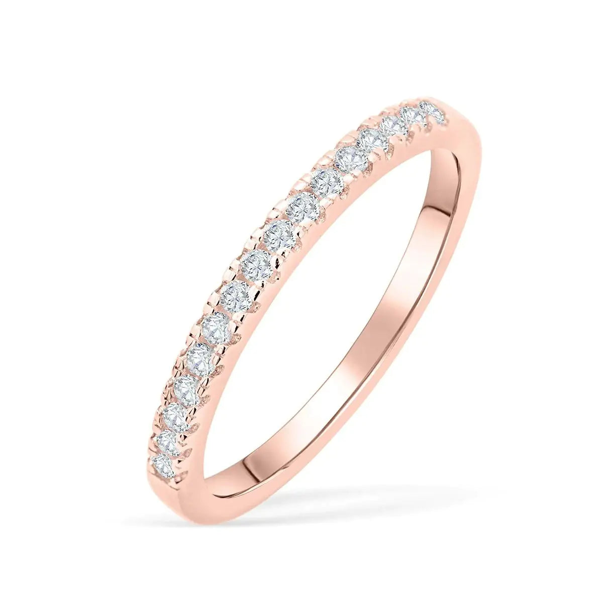 925er Silber Diamond Ring silber/rose