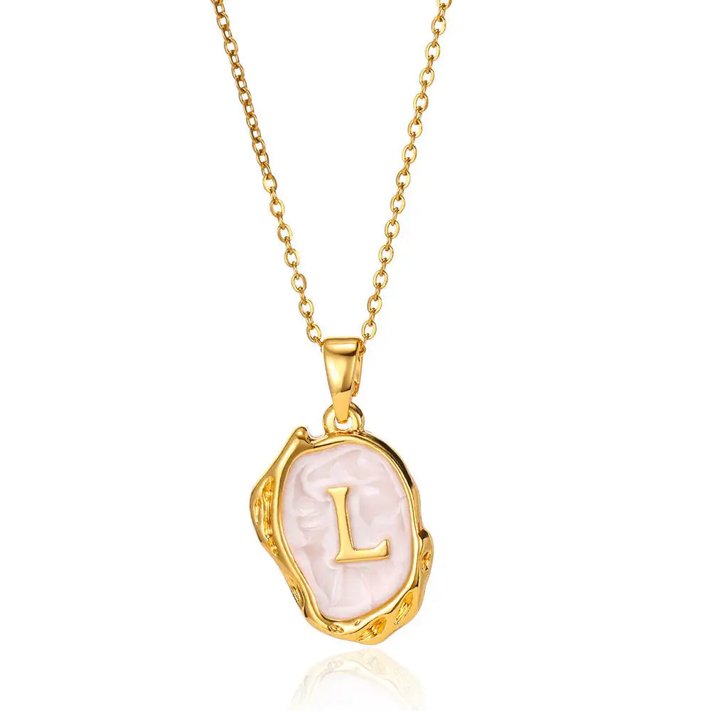 Letters Dimensional Necklace gold/platin