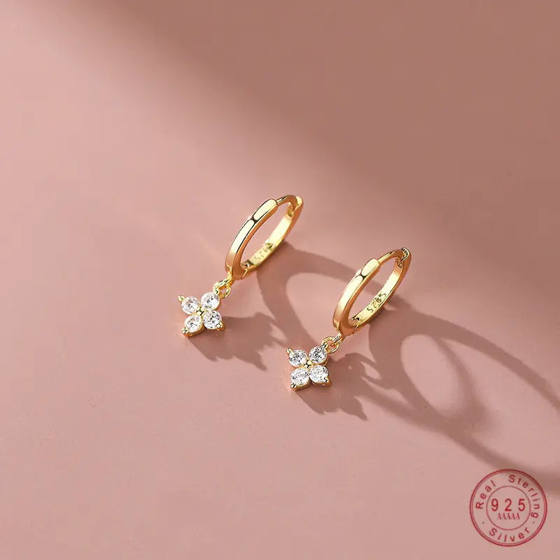 925 Silver Floral Sweet Earrings