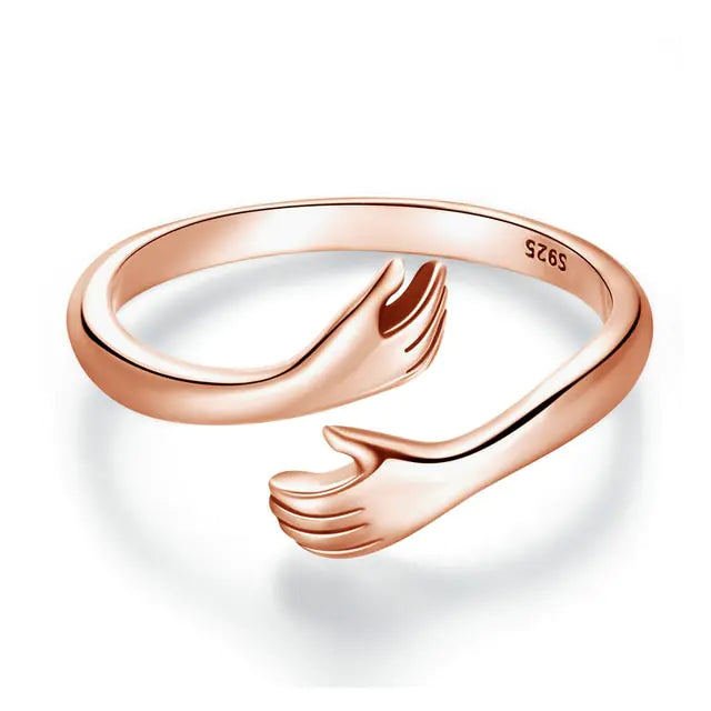 925 silver Embrace ring gold/silver/rose