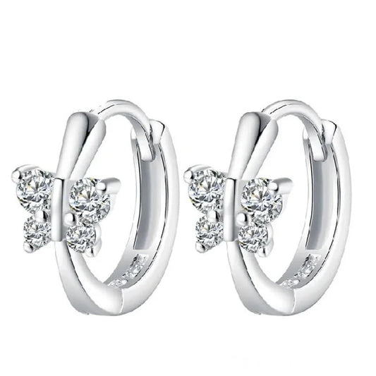 925 silver butterfly earrings