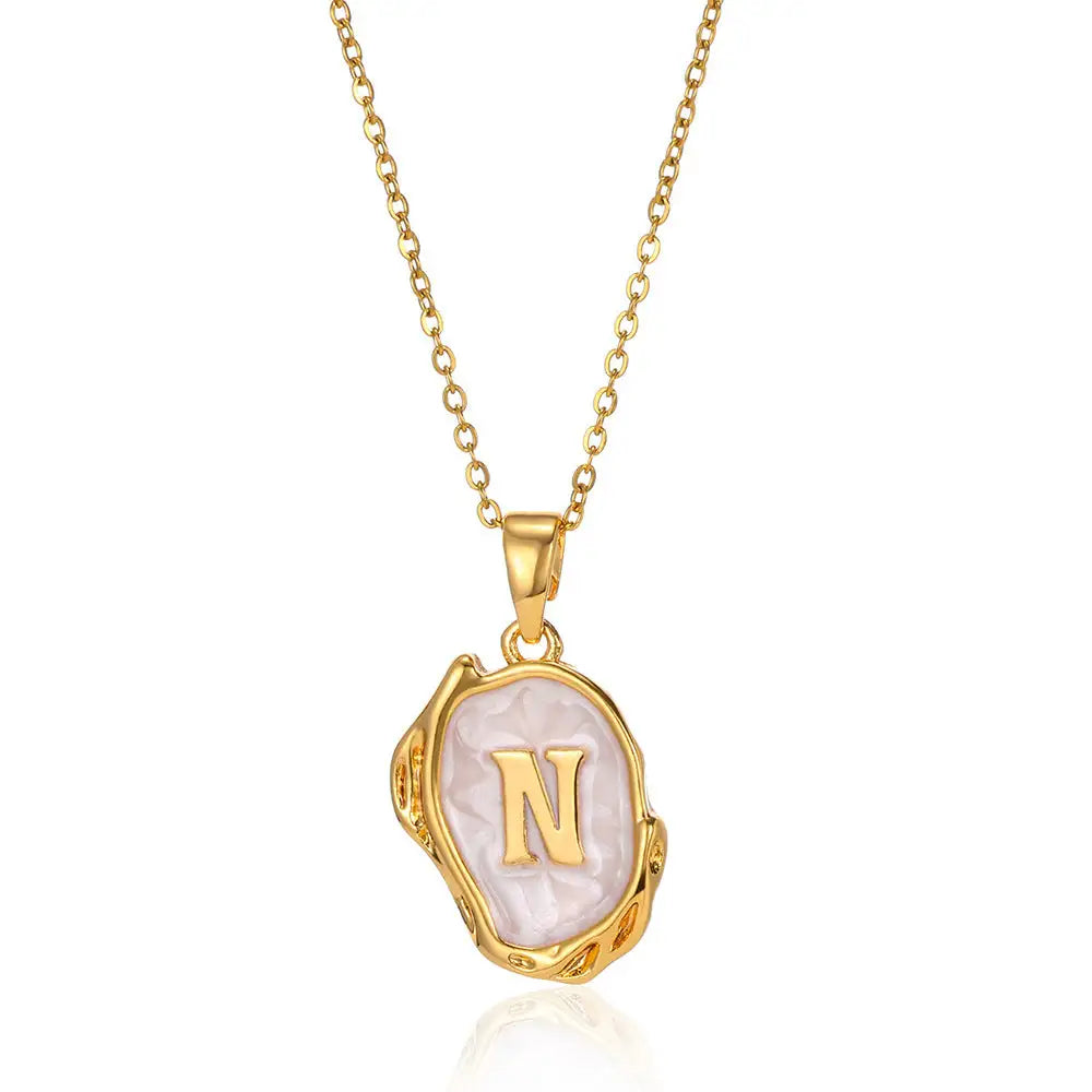 Letters Dimensional Necklace gold/platin
