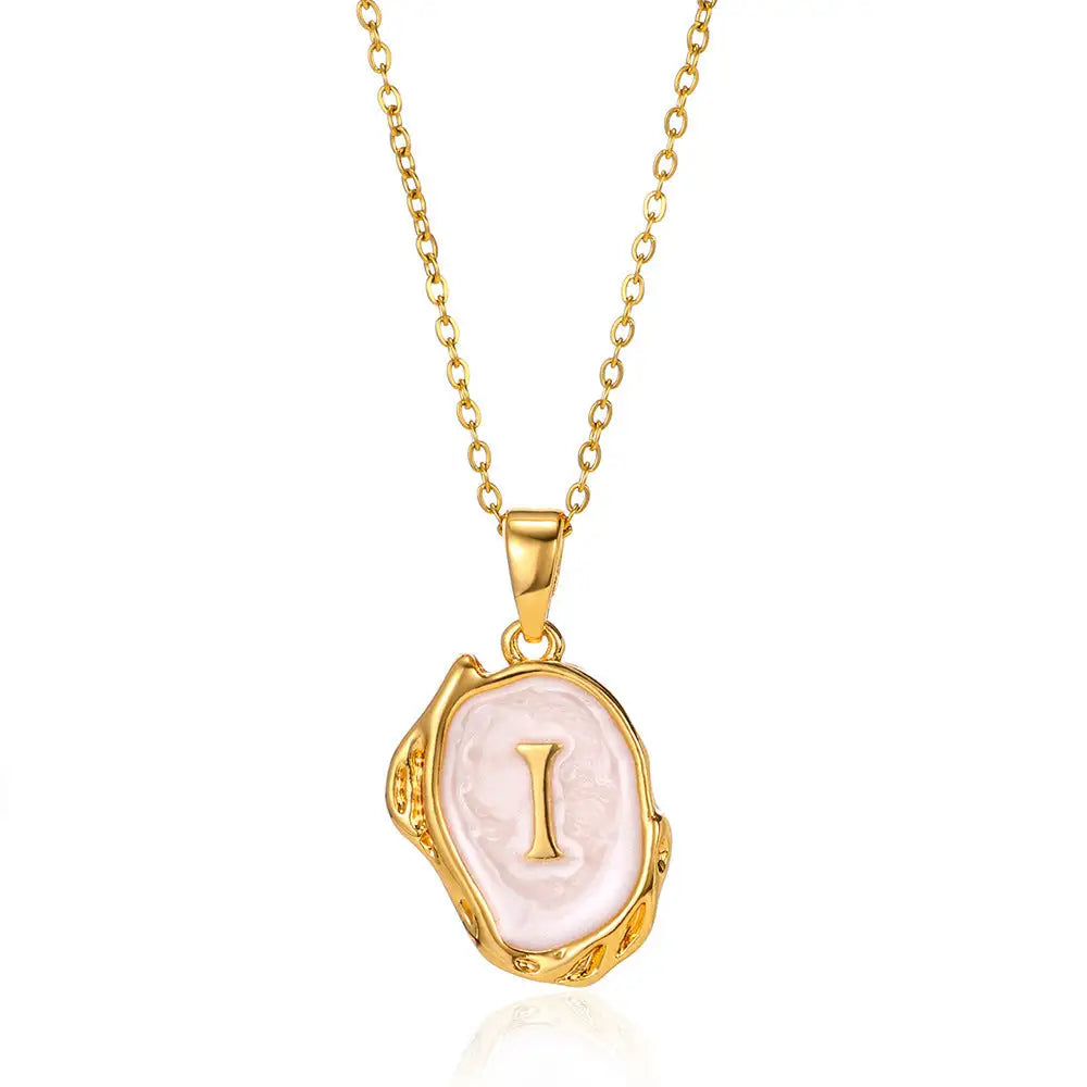 Letters Dimensional Necklace gold/platin