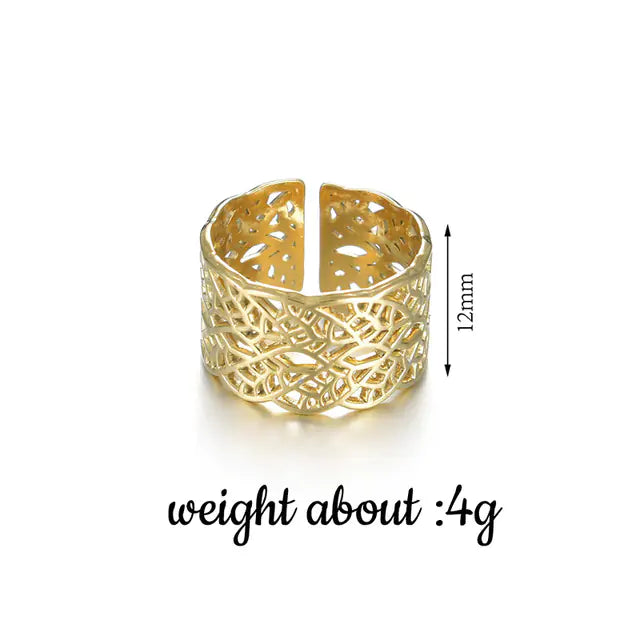 Gold Cocktail Ring (Universal Größe)