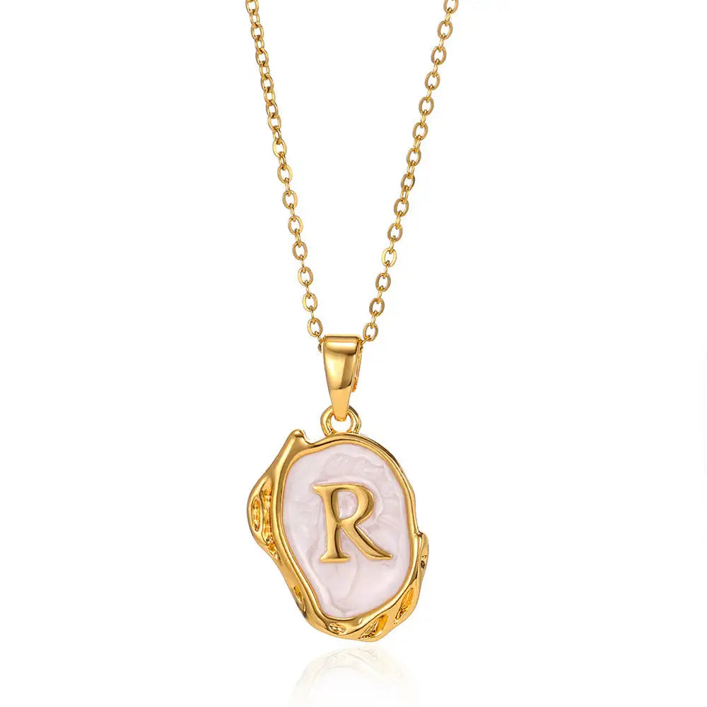 Letters Dimensional Necklace gold/platin