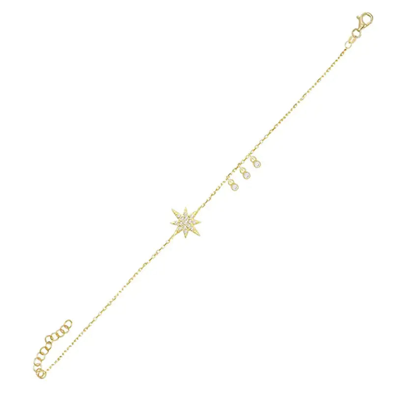 Astro Diamond Gold Bracelets Anise Star
