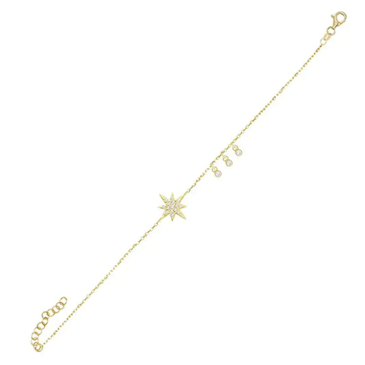 Astro Diamond Gold Bracelets Anise Star