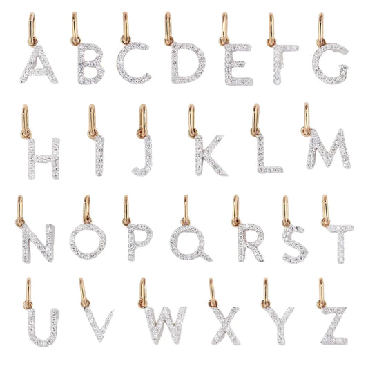 Initial Crystal Necklace A-Z