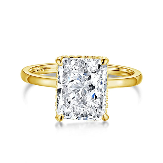 925er Silber Ice Flower Zircon Ring
