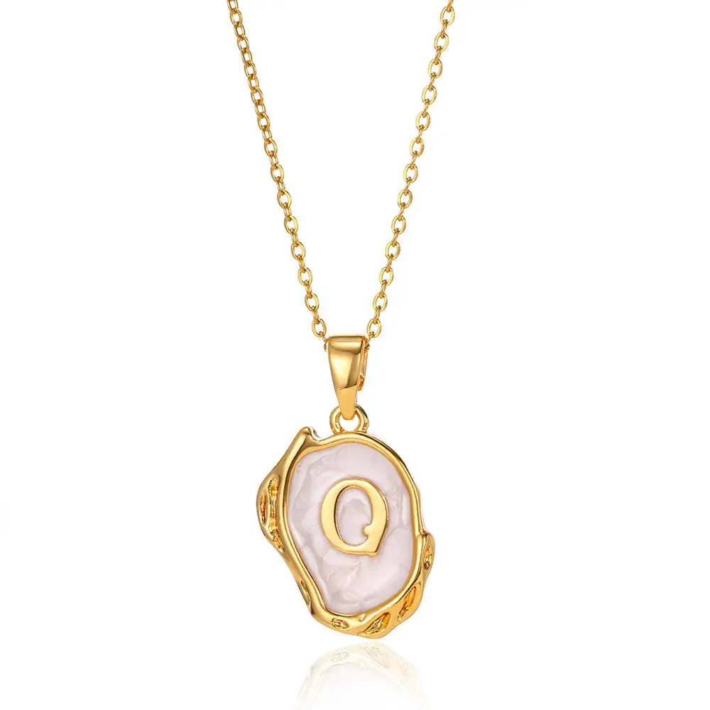 Letters Dimensional Necklace gold/platin