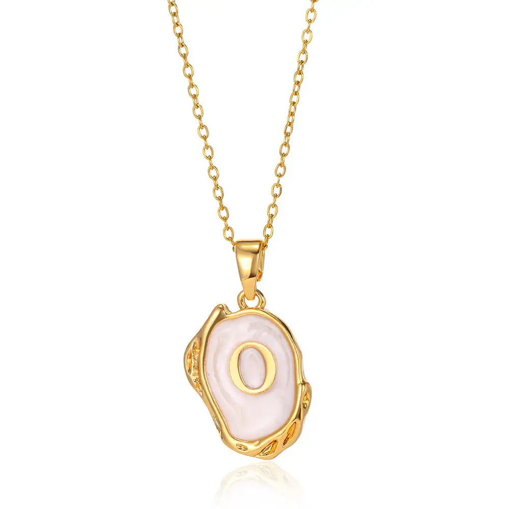 Letters Dimensional Necklace gold/platin