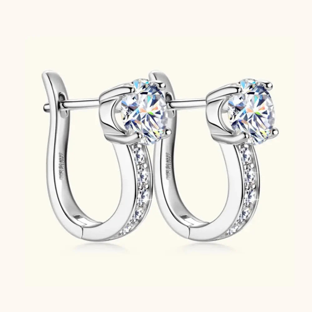 925 Silver 2 CT Moissanite Earrings