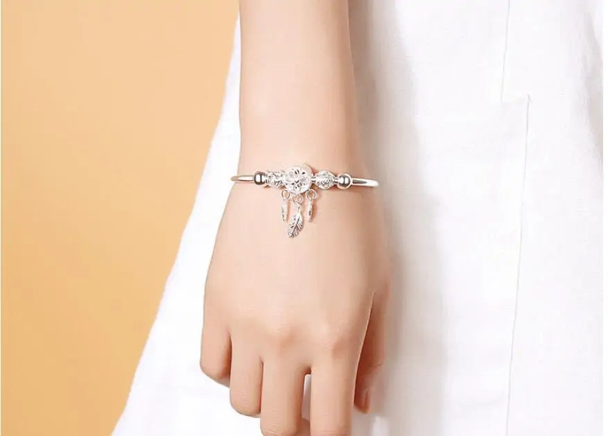 925er Silber Dreamcatcher Bracelet