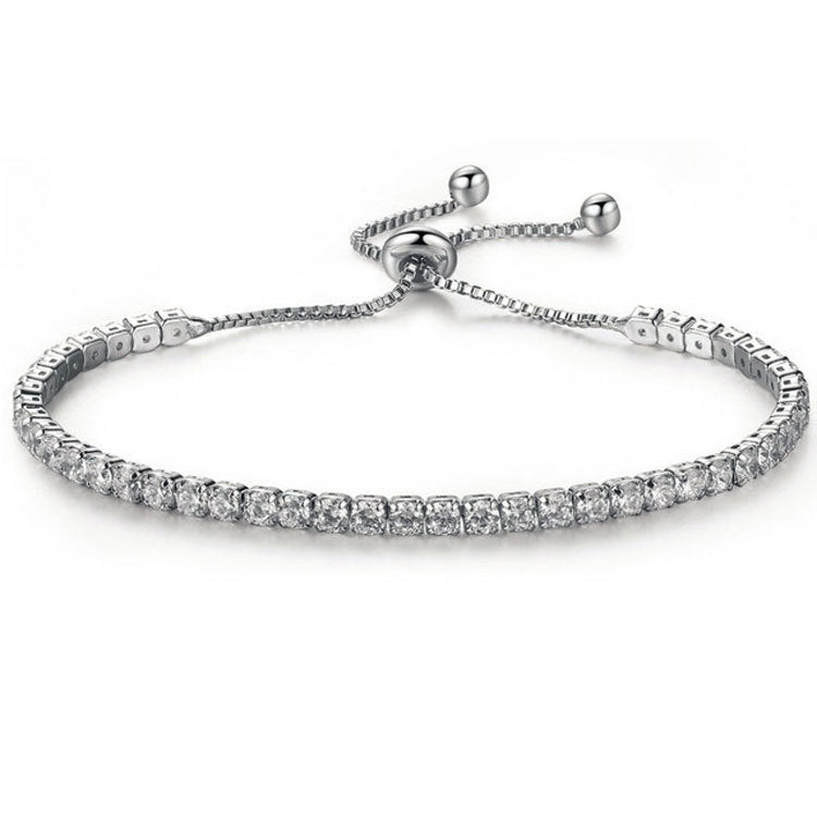 Zirkonia Bracelet gold/silber/rose 27cm