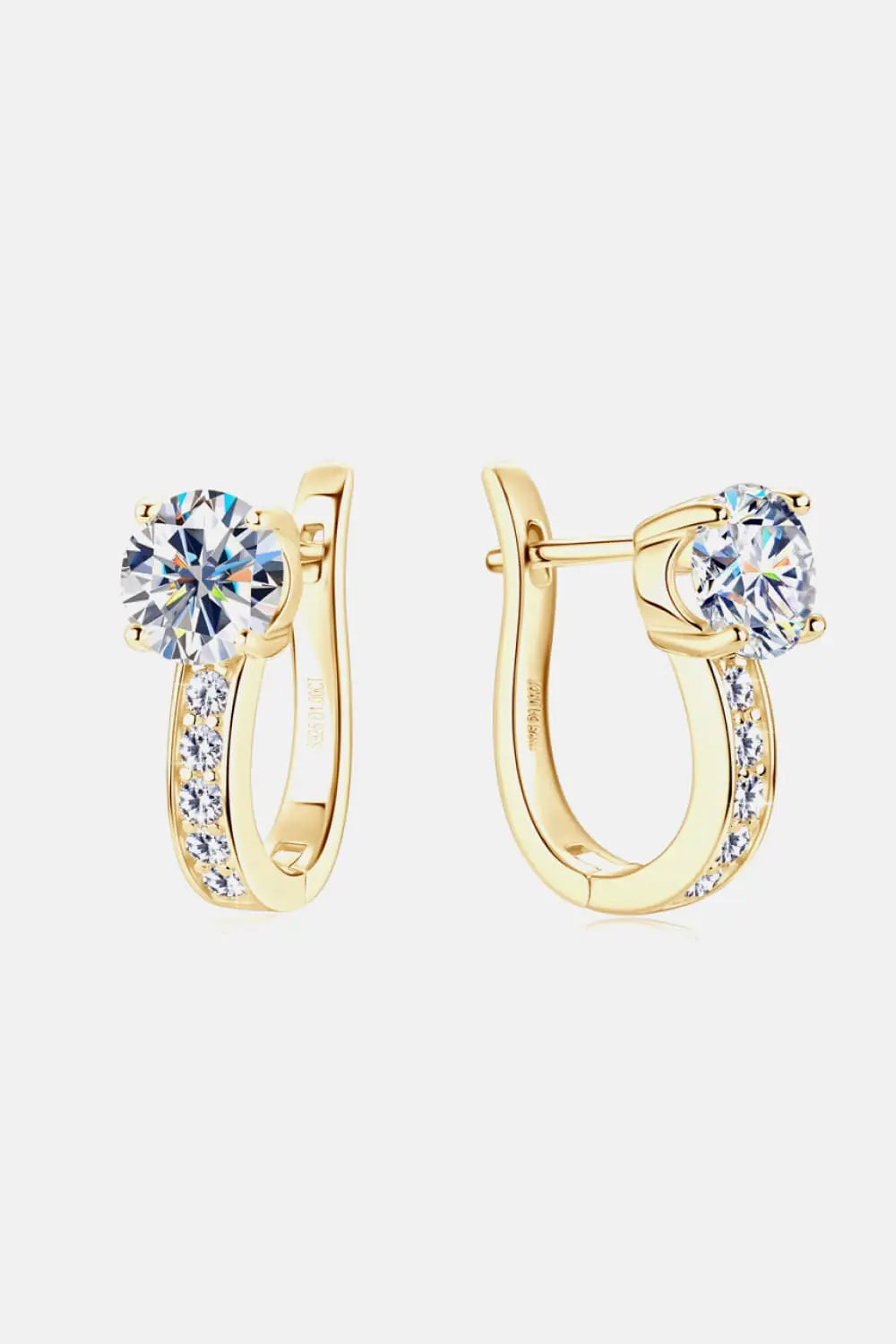 925 Silver 2 CT Moissanite Earrings