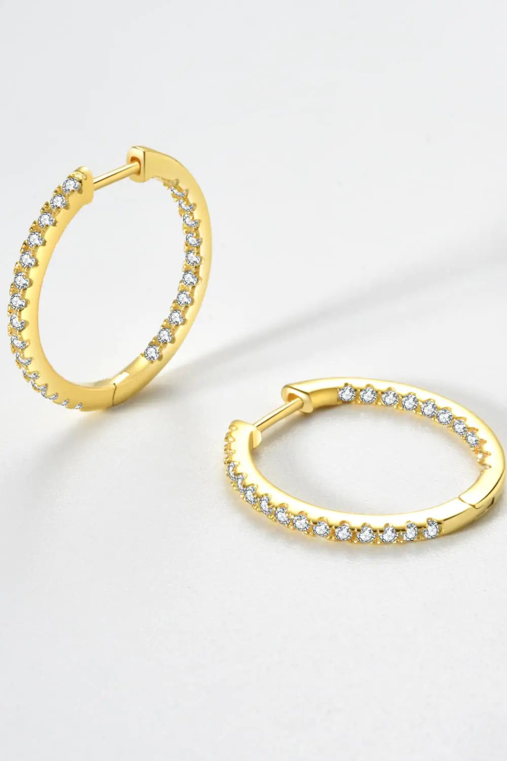 925 silver huggie earrings gold/silver