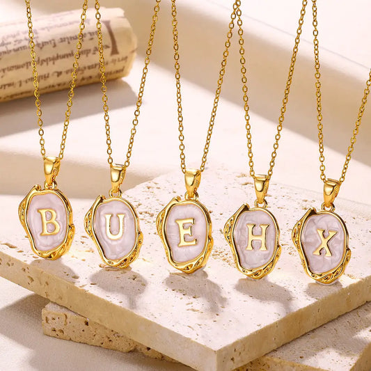 Letters Dimensional Necklace gold/platin