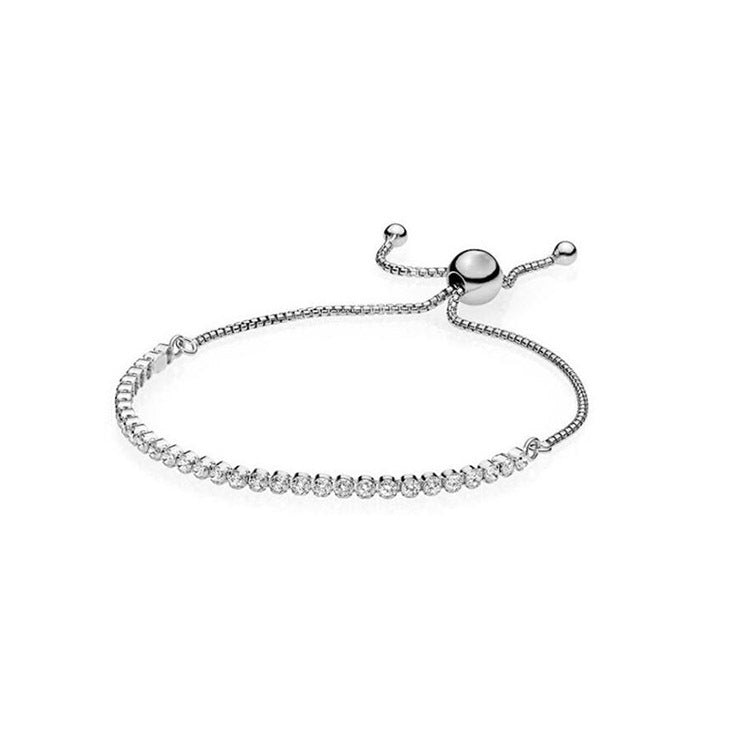 Zirkonia Bracelet gold/silber/rose 27cm
