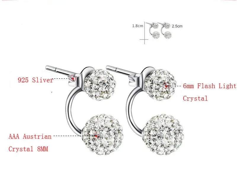 925 Silver Princess Earrings