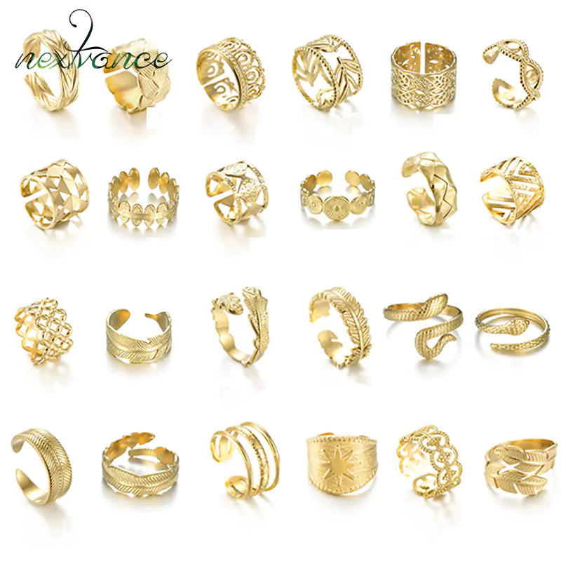 Gold Cocktail Ring (Universal Größe)