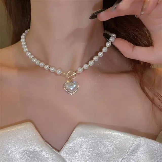 Choker Pearl Necklace (verschiedene Designs)