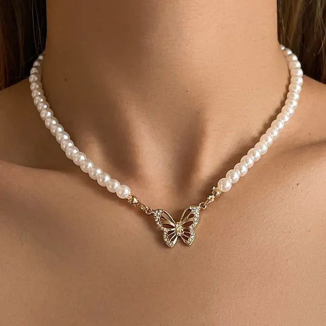 Choker Pearl Necklace (verschiedene Designs)