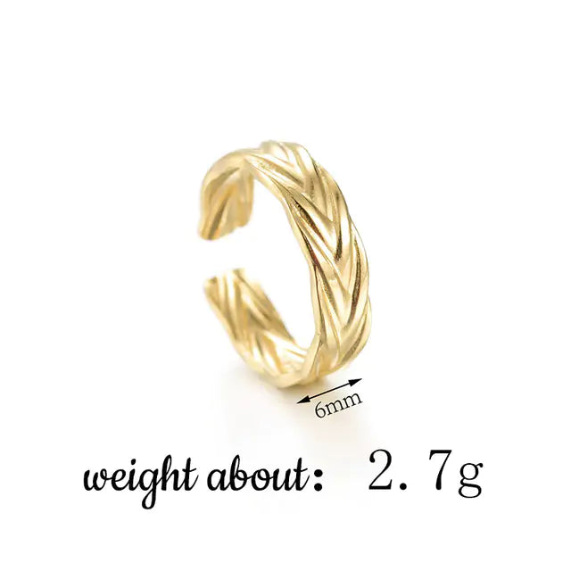 Gold Cocktail Ring (Universal Größe)