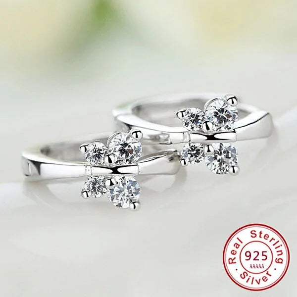 925 silver butterfly earrings