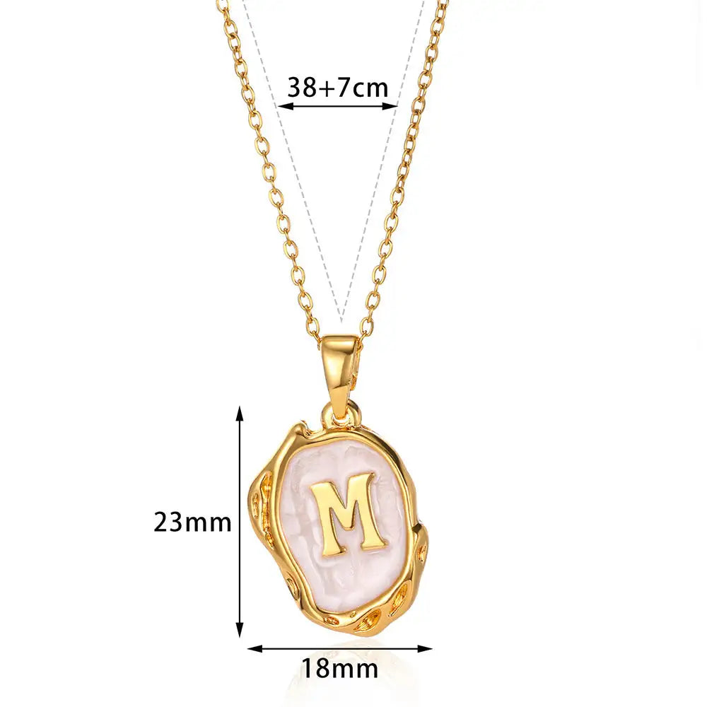 Letters Dimensional Necklace gold/platin