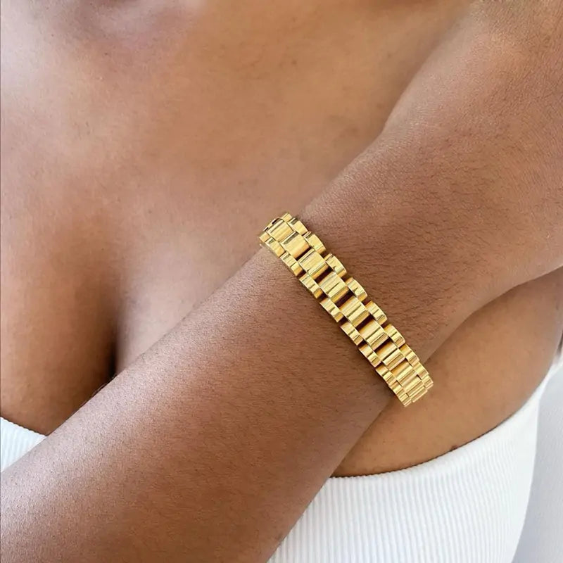 Gold Plated Bracelet silber/gold 16,5/18/21cm