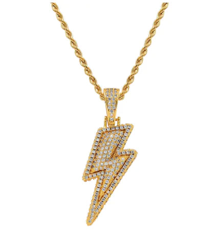 Crystal Flash Necklace gold/silber