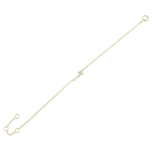 Astro Diamond Gold Bracelets Lightning