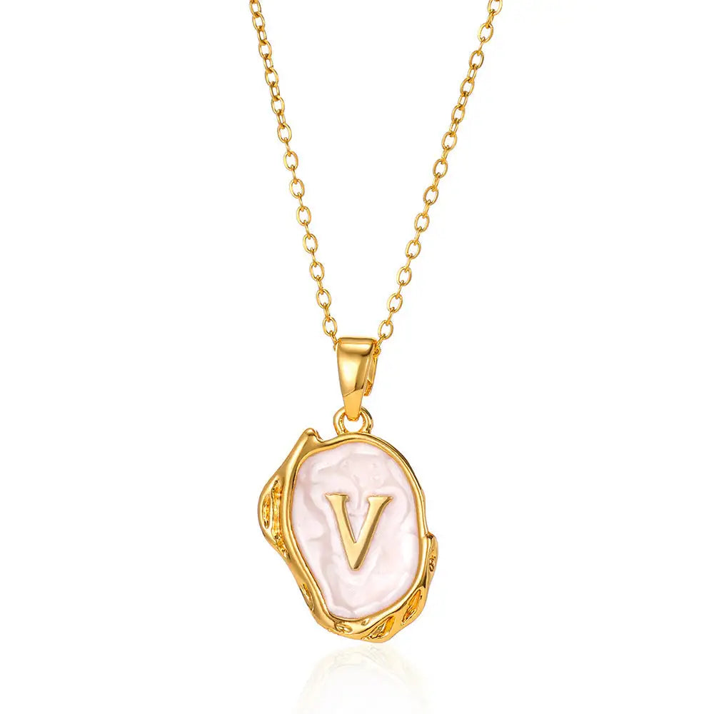 Letters Dimensional Necklace gold/platin