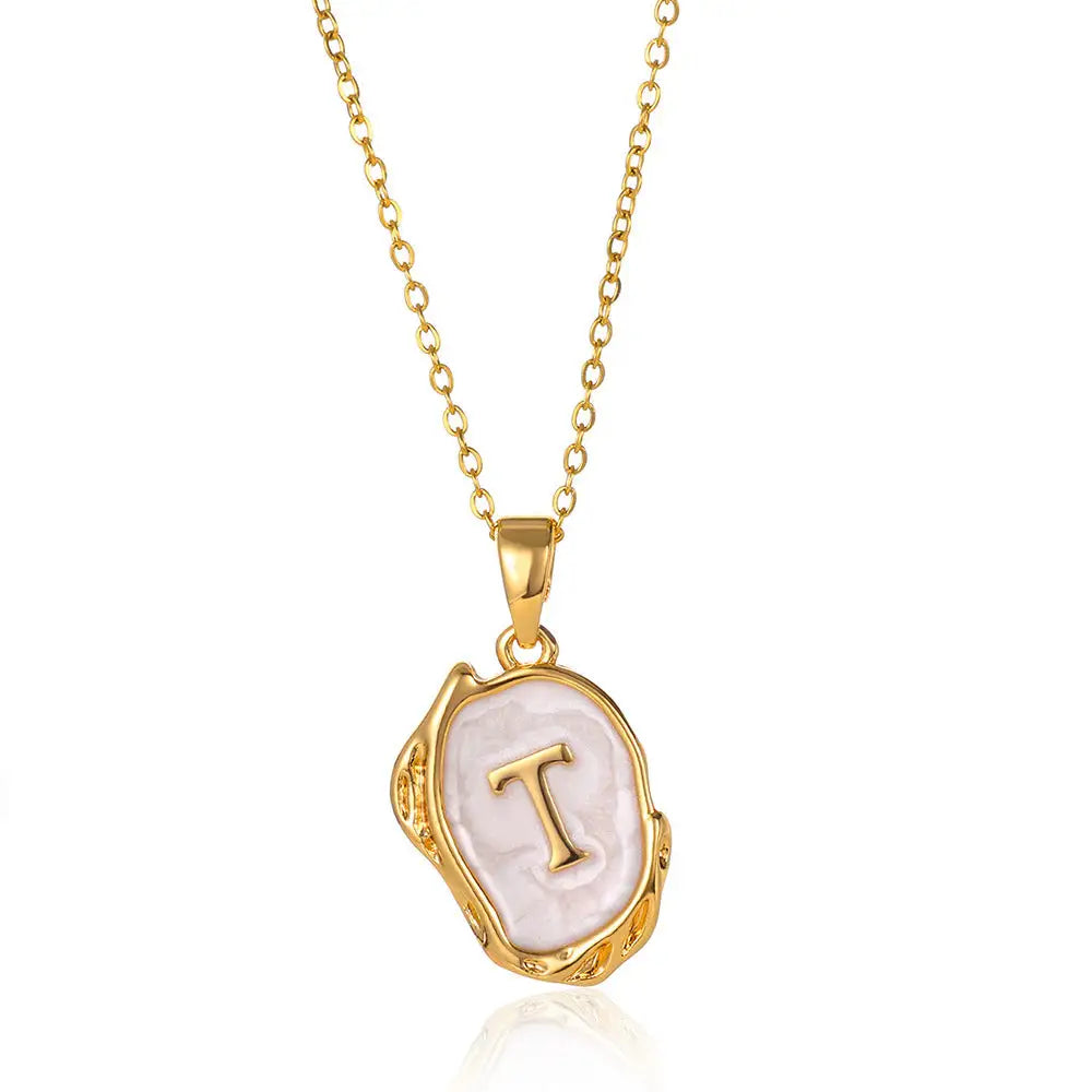 Letters Dimensional Necklace gold/platin