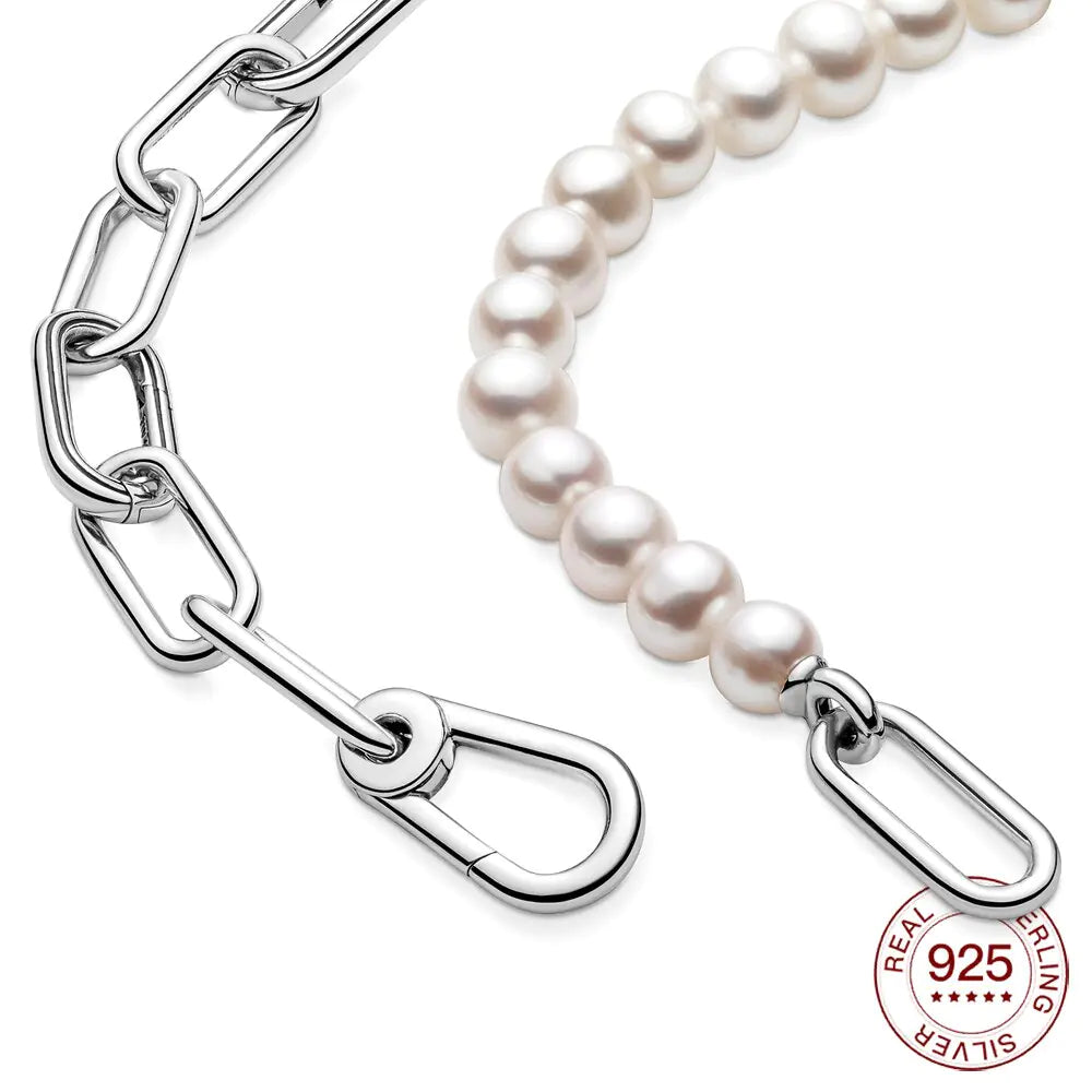 925 Silver Pearl Necklace