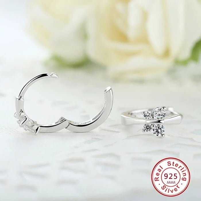 925 silver butterfly earrings