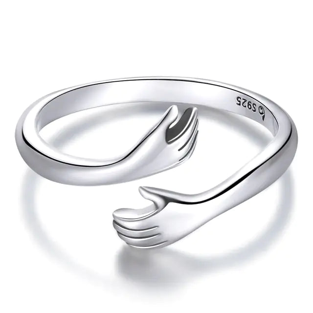 925 silver Embrace ring gold/silver/rose