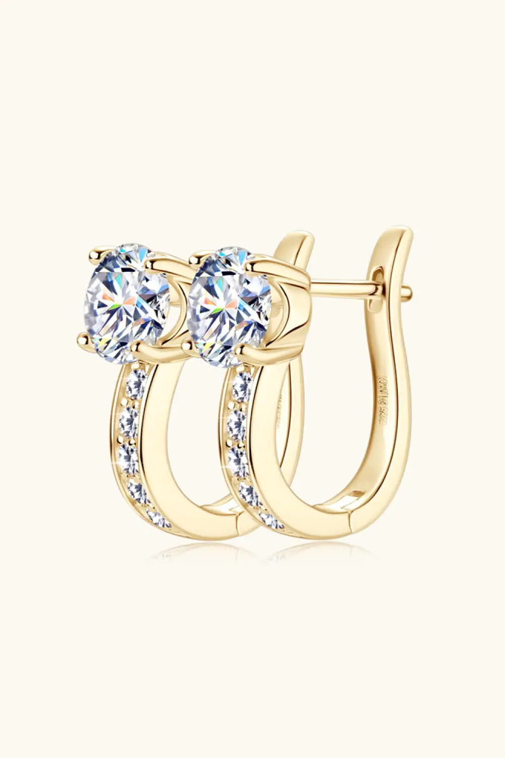 925 Silver 2 CT Moissanite Earrings