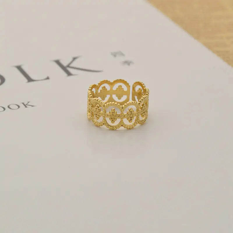 Gold Cocktail Ring (Universal Größe)
