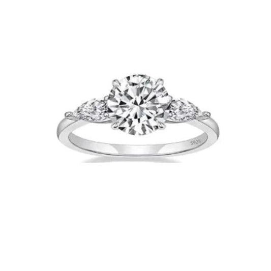 925er Silber Women's Engagement Ring